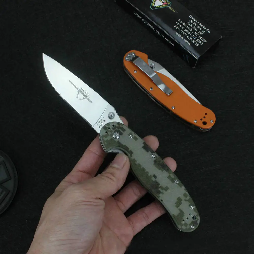 

Складной нож TRSKT RAT1, уличный Карманный клинок 8Cr13mov 58Hrc, рукоятка G10 с коробкой, подарок для мужчин