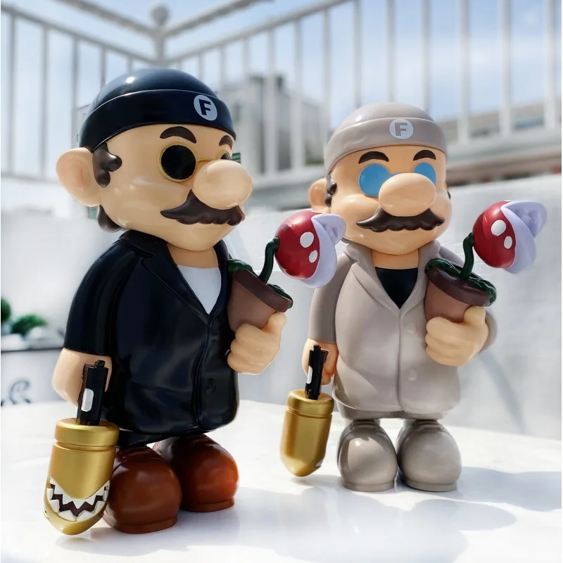 

22cm Super Mario Anime Figure Killer Bill The Professional Leon Action Figure Statue Model Doll Collectible Ornament Toys Gifts