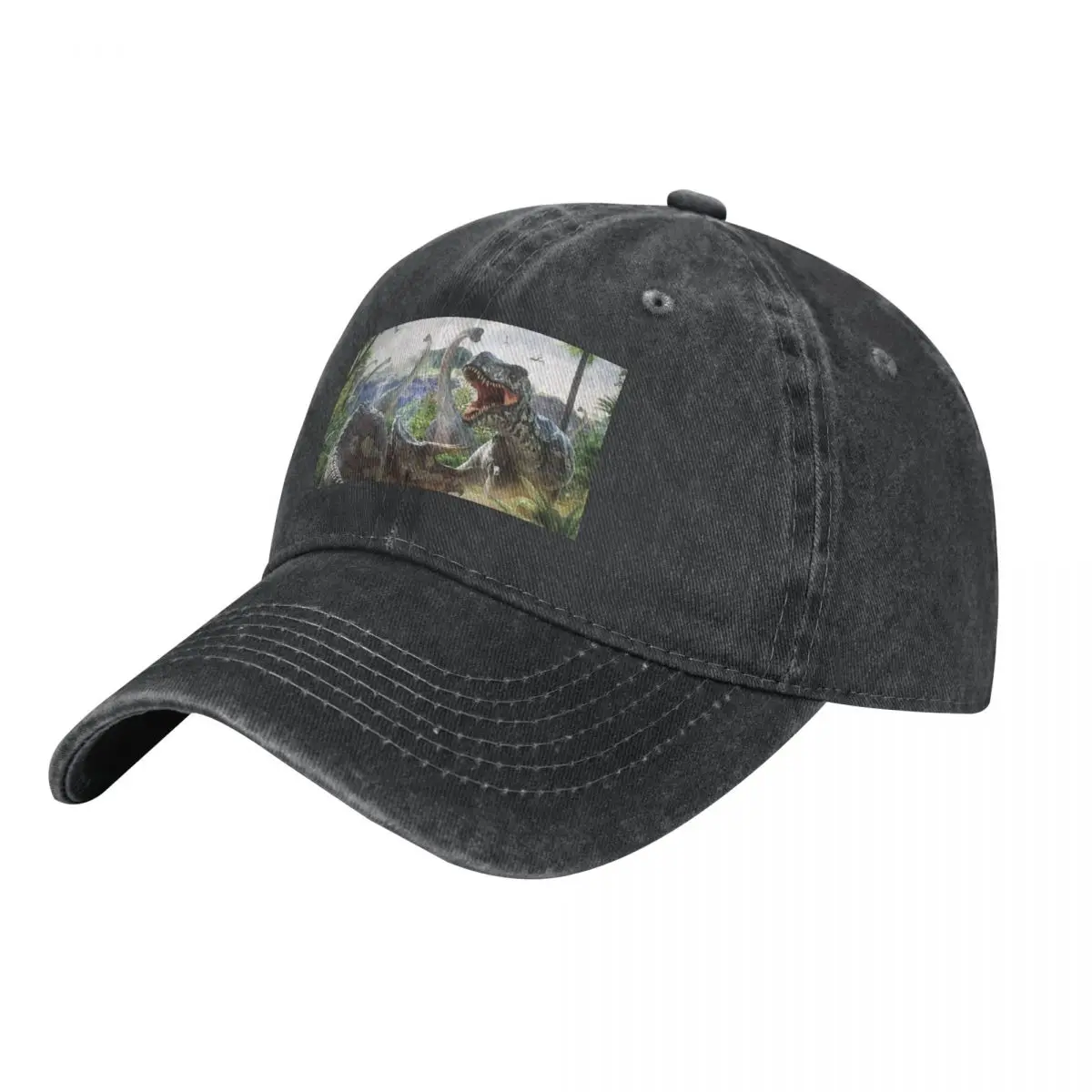Dinosaur Battle Cowboy Hat Luxury Brand Rave Mens Women'S