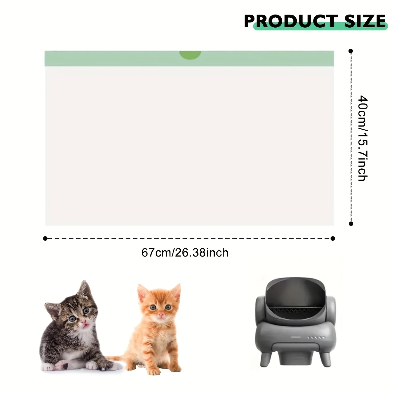 네카사 M1 셀프 클리닝 고양이 화장실용 3롤 쓰레기 봉투, 교체용 쓰레기 봉투, 자동 고양이 화장실 라이너 (끈 포함)