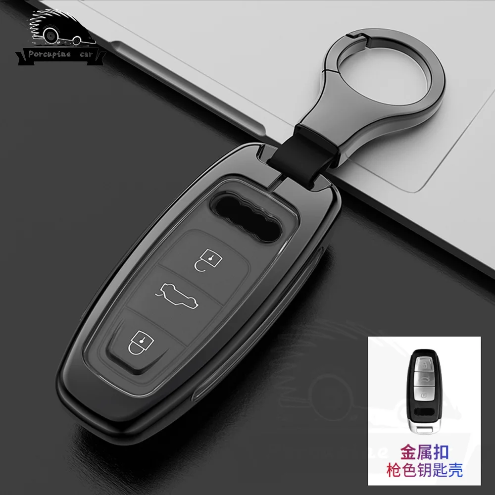 Luxury Leather Car Key Protective Cover - Sleek Design and Durable Protection