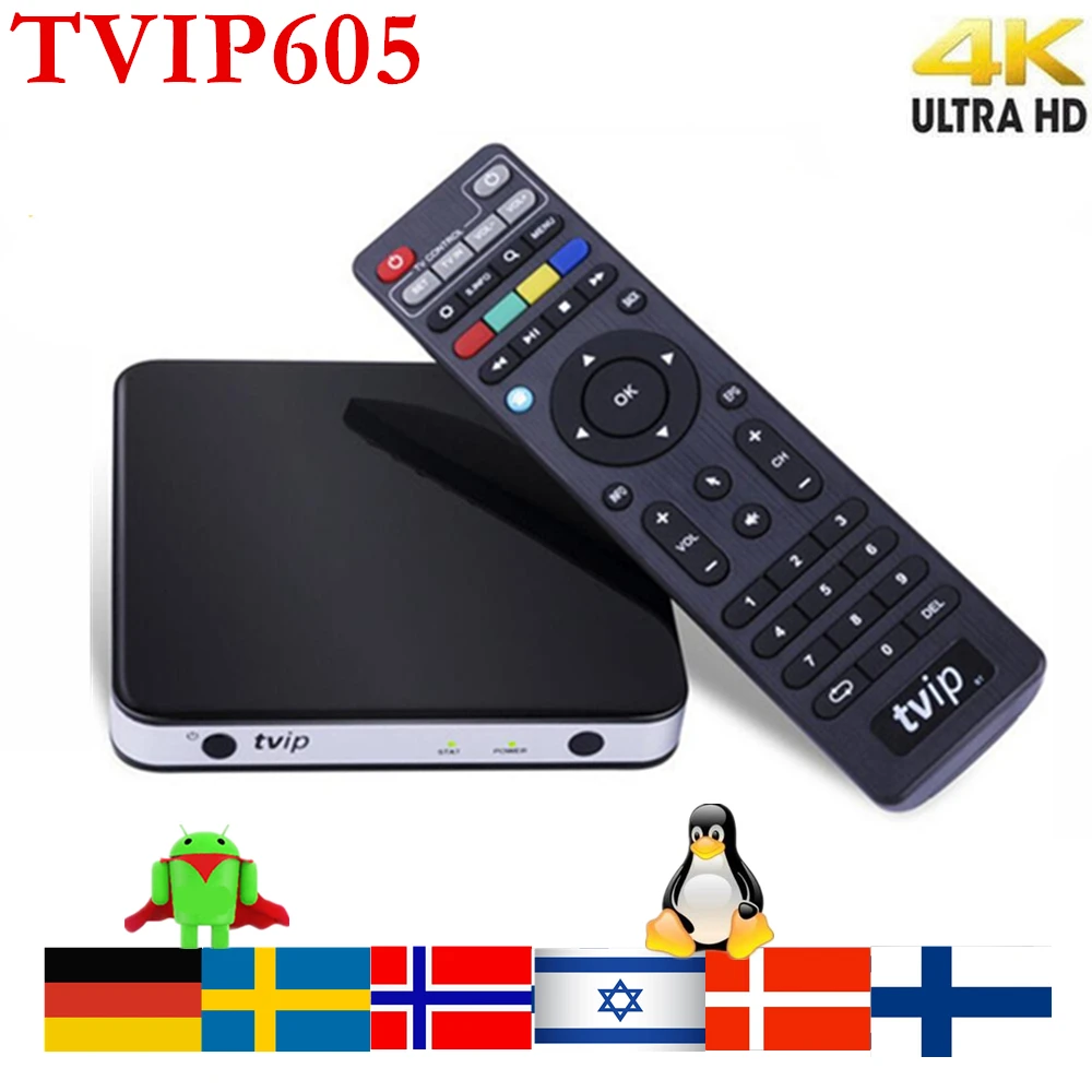 

Original tvip605 SE TV Box 4K Linux & Android Dual OS Amlogic S905X 2.4/5G WIFI Smart Box Set Top Box TVIP 605 tvip705 tvip706