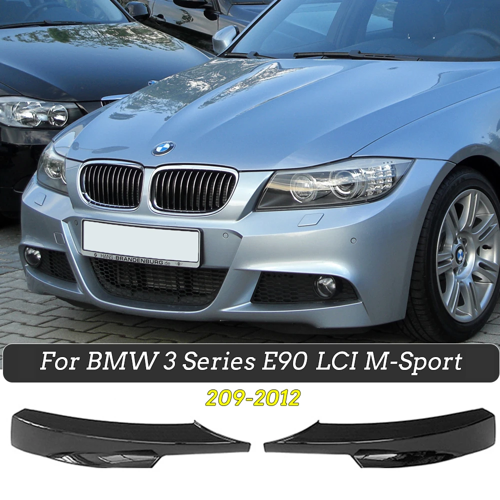 For Bmw 3 Series E90 Facelift Lci Msport Mp Style Front Bumper Lip Splitter Body Kit Car