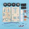 DIY RC Car Toys Assembly Wooden Building Vehicle Toys Racing Car Toy Scientific Experiment Model Kits Gift For Kids 2