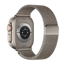 Magnetic Stainless Steel Milanese Loop Bracelet - Series 10 11 42mm (Titanium)
