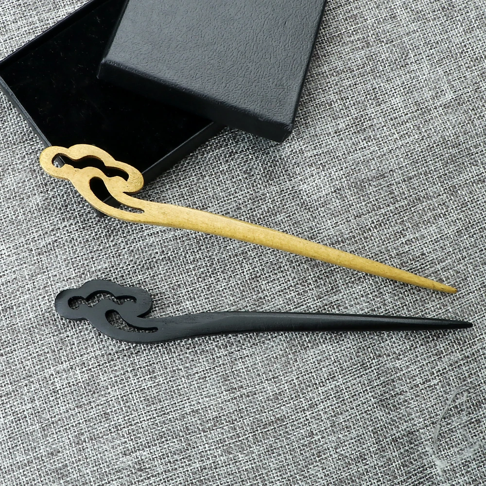 Retro Chinese Style Hairpins Women Wooden Lucky Clouds Hair Sticks Ethnic Antiquity Hair Clip Pin Girls Accessories Jewelry hair accessory,hair clip,hair stick,pearl hairpins