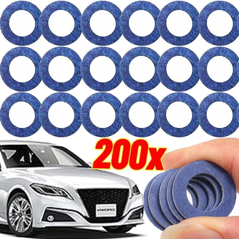 Car Oil Pan Drain Screw Gasket Car Engine Seal Aluminum Oil Drain Plug Screws Washer Auto Replacement Accessories OE#9043012031