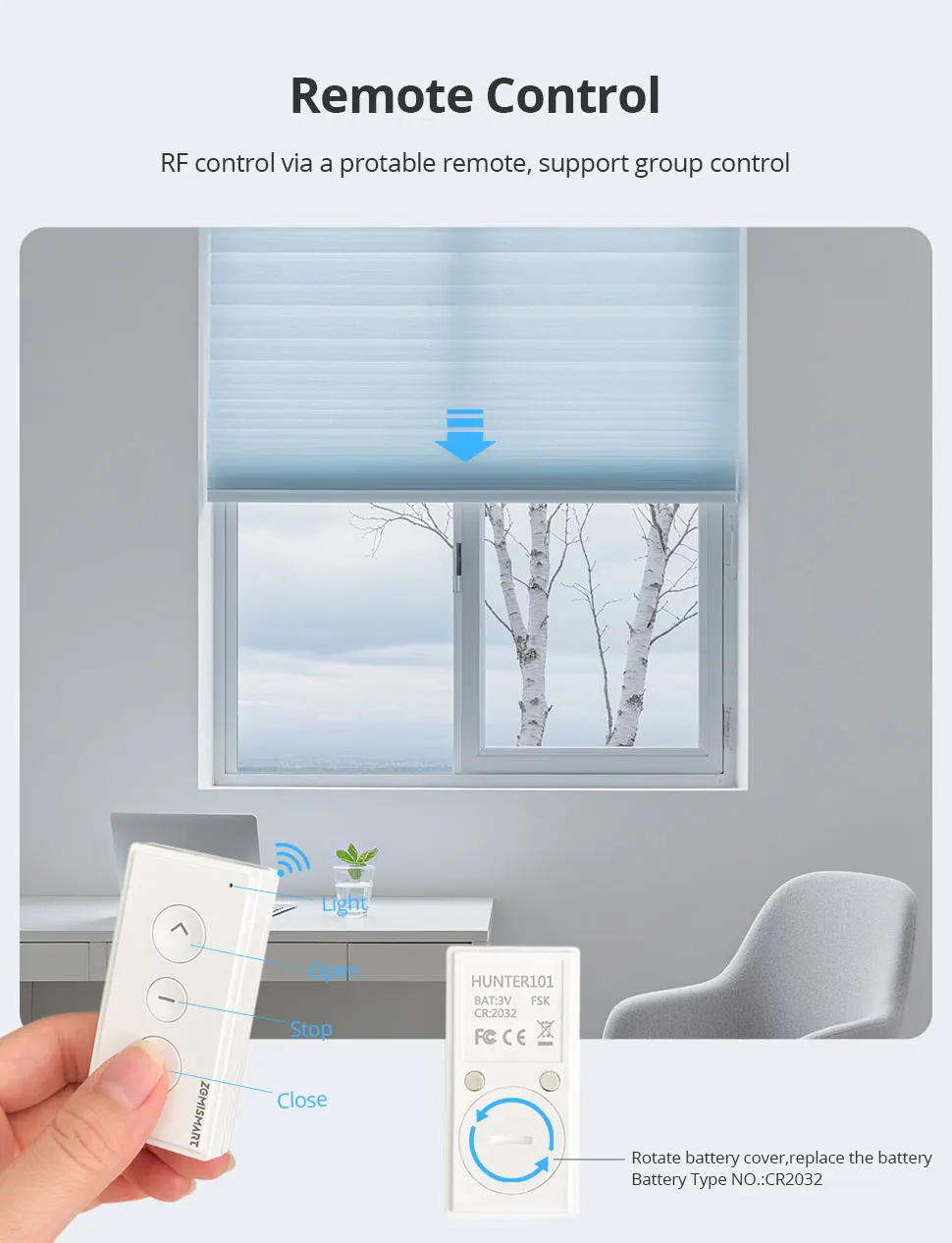 Matter Thread Roller Blinds Motor for 25 28mm Tube  Rechargeable Curtain Engine