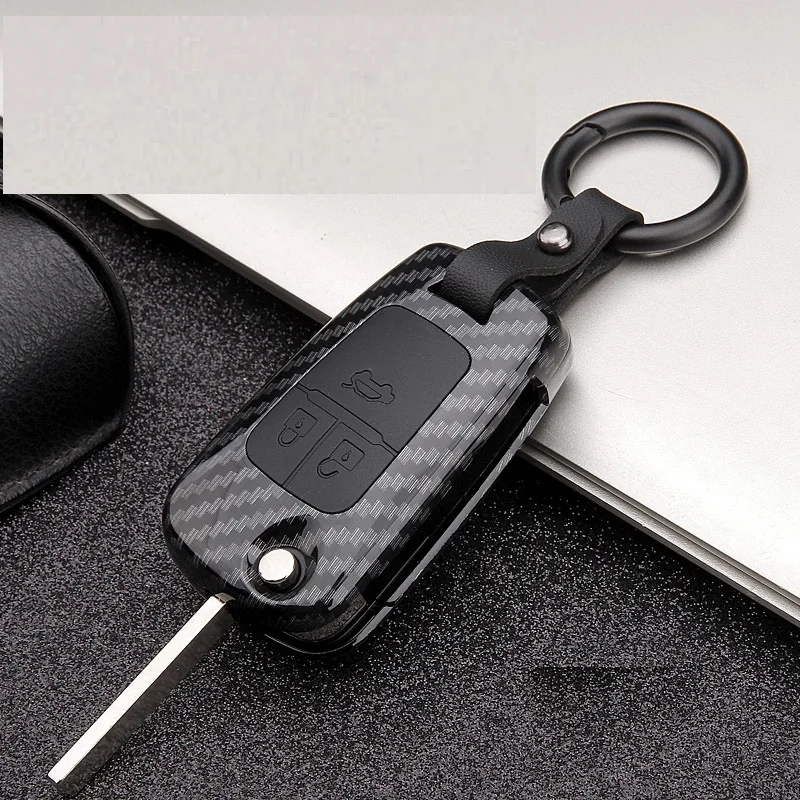 Car Key Case Carbon fiber ABS for Chevrolet Cruze Aveo Trax Opel Astra Corsa Meriva Zafira Antara J Mokka Insignia for Buick key case,key case cover,car key shell