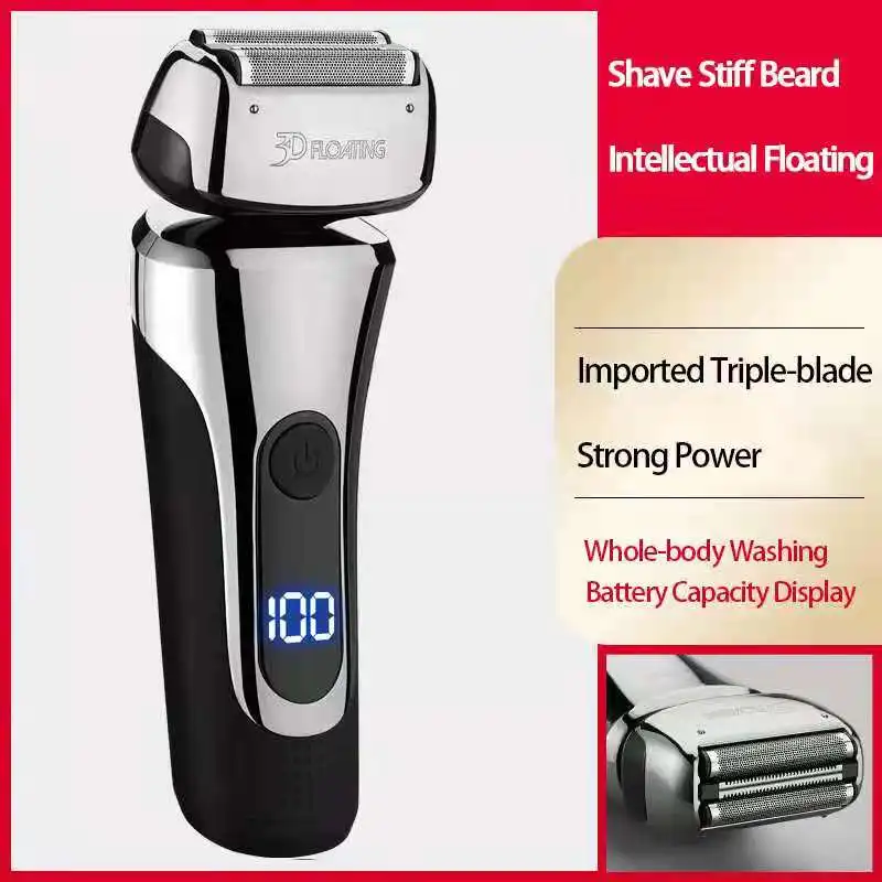 Fast Charging Electric Shaver for Men - Waterproof Design