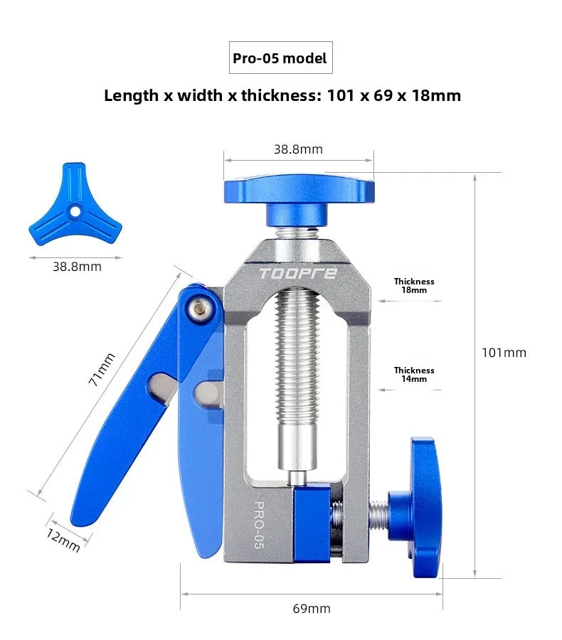 Hydraulischer Scheibenbremsenschlauchschneider, multifunktionales Fahrrad-Ölnadel-Installationswerkzeug, universell, einfache Bedienung – Detail 18