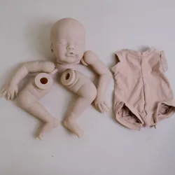 Limited Edition 19 - Inch Reborn Doll Kit Primrose - Ultra - Realistic Soft Touch French Color with Cloth Body - 49CM (Primrose Asleep)
