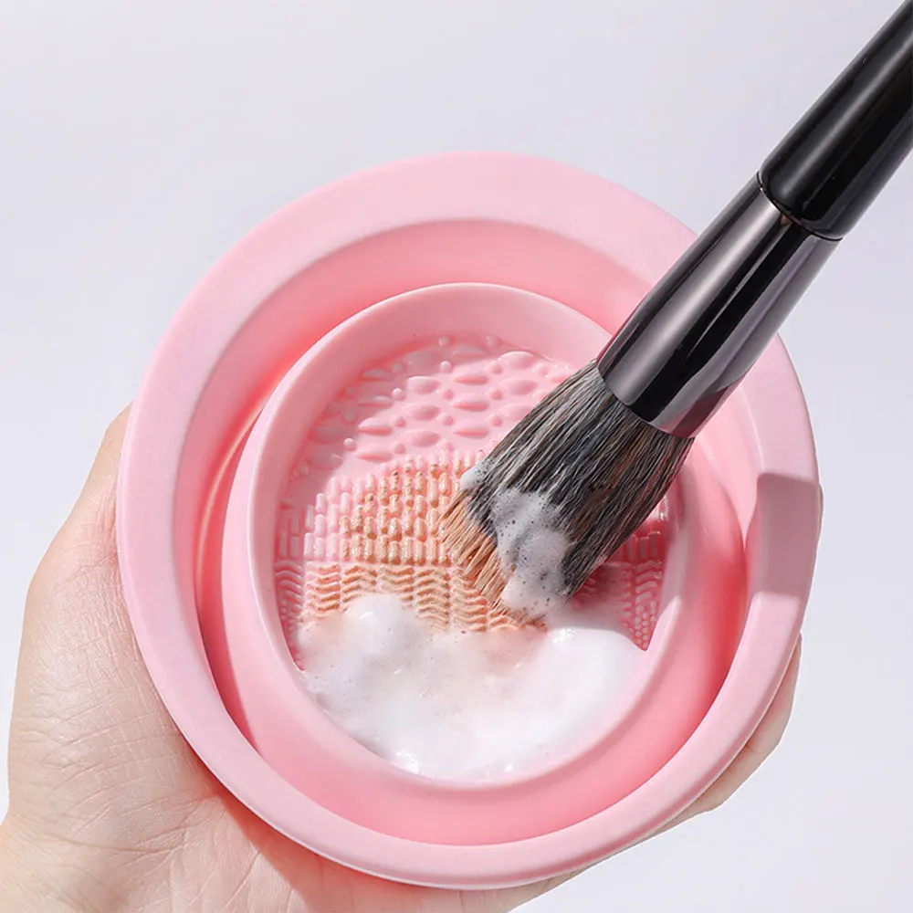 Bowl Cleaning Brush Makeup Brush Cleaner Bowl Washing Foldable