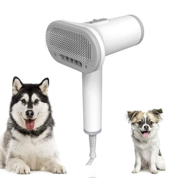 2-In-1 Pet Dog Hair Dryers Comb Brush Dog Grooming Kitten Cat Hair Comb Puppy Fur Blower Low Noise Constant Temprature Pet Dryer 1