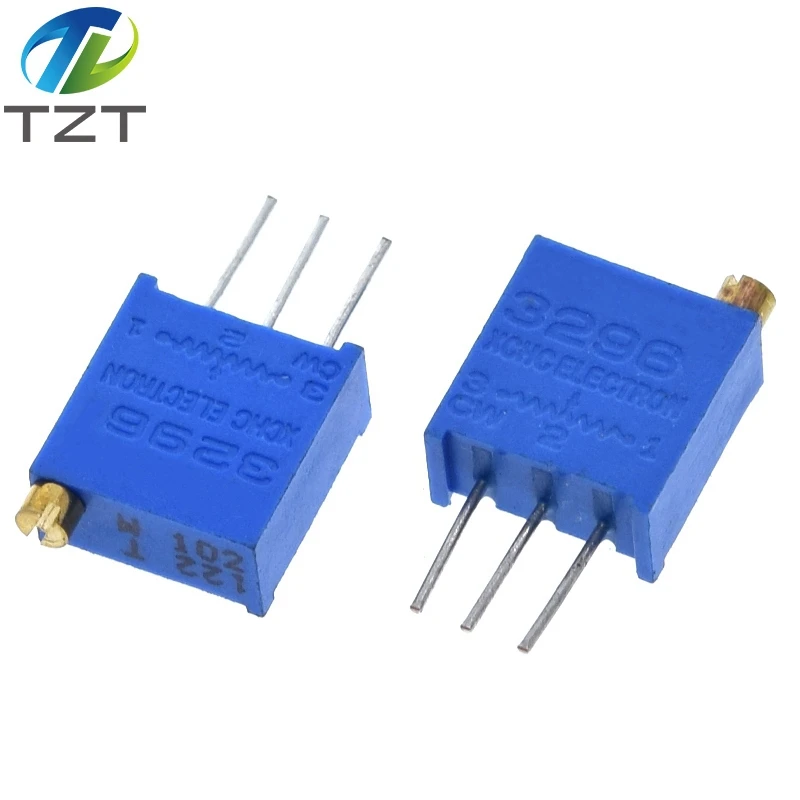 Trimmer Potentiometer 10pcs 3296W 3296 50 100 200 500 ohm 1K 2K 5K 10K 20K 50K 100K 200K 500K 1M ohm 103 100R 200R 500R Trimpot Trimmer Potentiometer