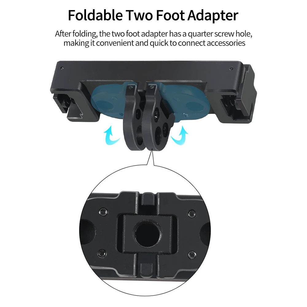 Aluminium Alloy Quick Release Mount - for Insta360 GO 3 Action Camera with Connection Adapter, Vlog/Outdoor Use