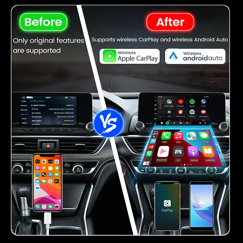 ȵ̵ ڵ AI USB ڽ,  ī÷, 5.8Ghz, , BT5.0, Ƽ, , Ÿ, , VW, , ƿ, 2  1 
