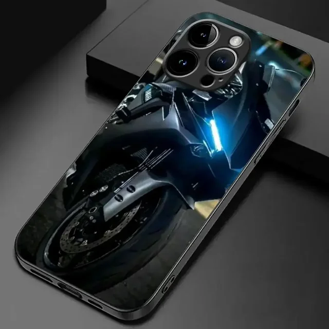 Hot Black Motorcycle Y-Yamaha-R1 iPhone Case