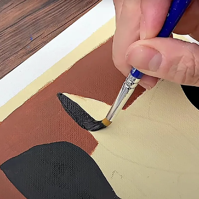 병당 59ml 블랙/화이트/그레이/브라운 시리즈 액체 아크릴 안료 DIY 석고 인형/손으로 그린 ??벽화 페인트