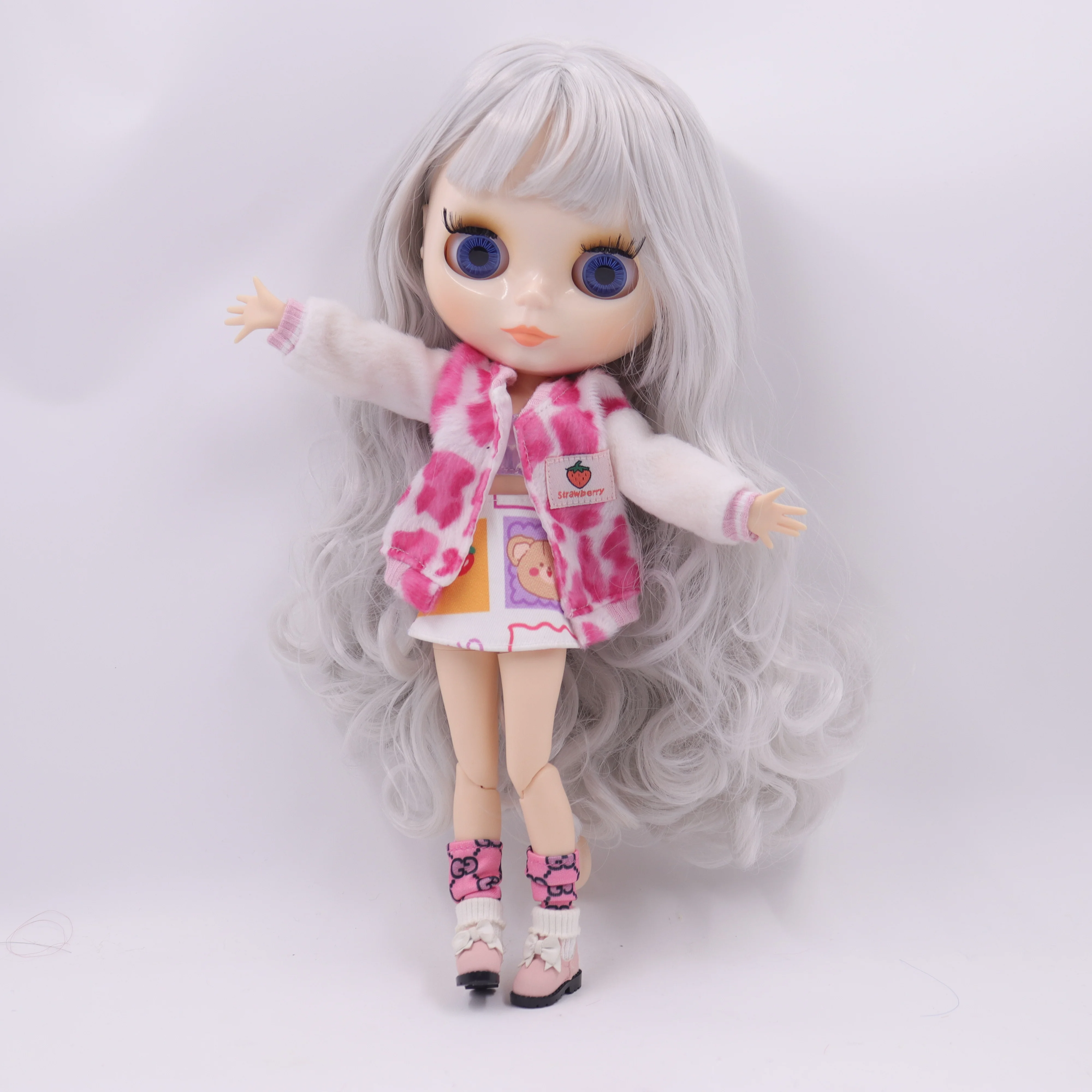 ICY DBS Blyth doll White Skin Glossy face Matte face Joint body with hand set A&B 1/6 bjd suitable diy makeup Special price 6
