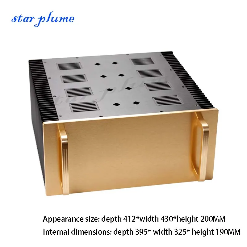 (412*430*200mm) CJ-152 All-aluminum Power Amplifier Case Class A Post Amplifier Vacuum Tube Amplifier Chassis Shell DIY Box