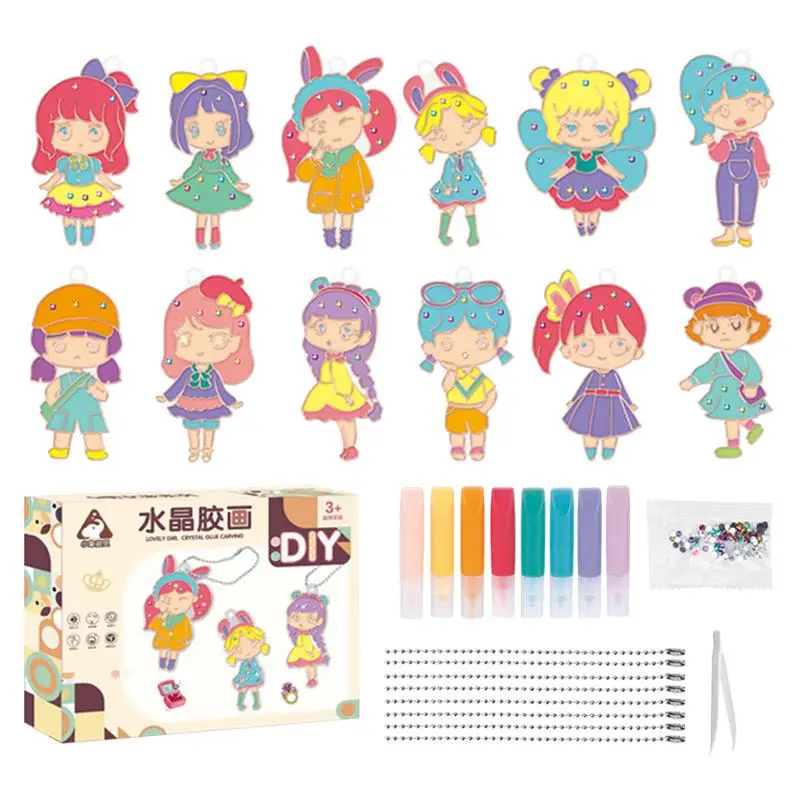 

DIY Crystal Art Paint Kits Diy Crystal Paint Arts And Crafts Set 3D Baking-Free Glue Painting Graffiti Crafts Crystal Painting