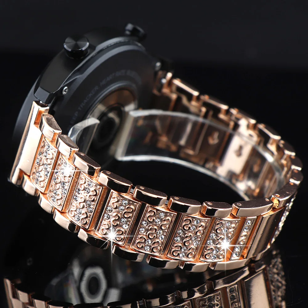 Shiny Rhinestone Bracelet Strap – Elegant Luxury Watch Band