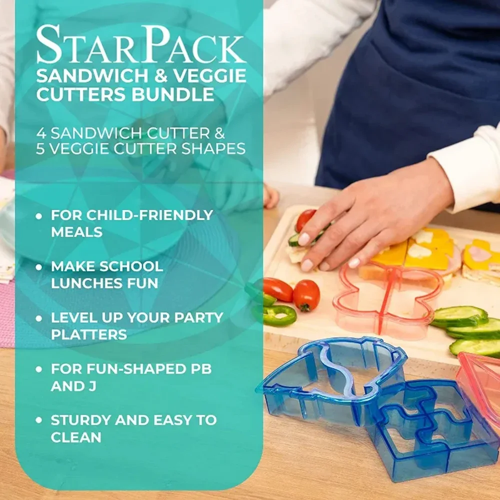 Kids Sandwich Cutter Bread Mold Lunch DIY Sandwich Cutter Mould Lunch Boxes Accessories Food Cutting Die Bread Biscuits Mold