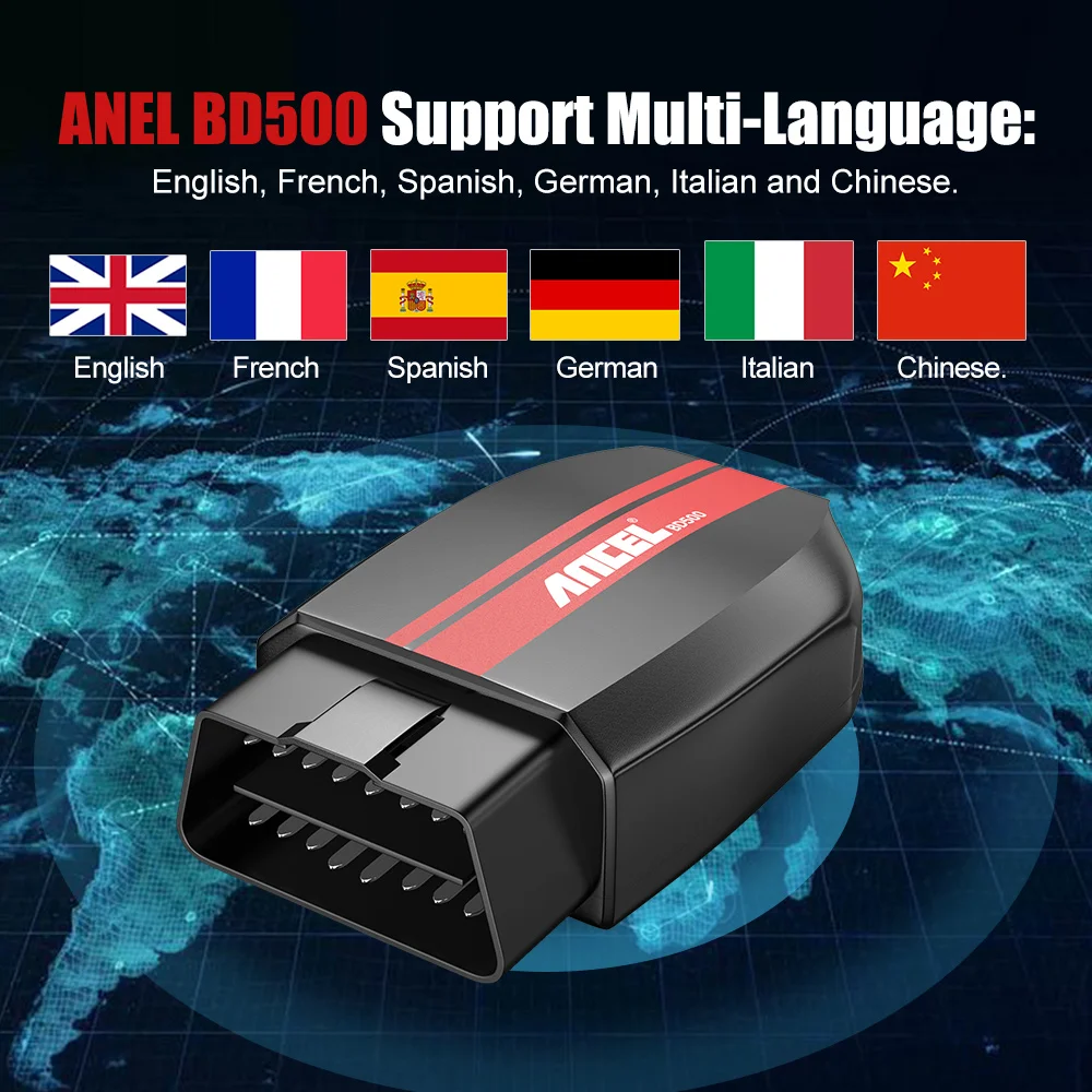 ANCEL BD500 Bluetooth OBD2 Car Diagnostic Tools All System Oil EPB ETC Reset BAT Test OBD2 Automotive Scanner for VW Audi Skoda 5