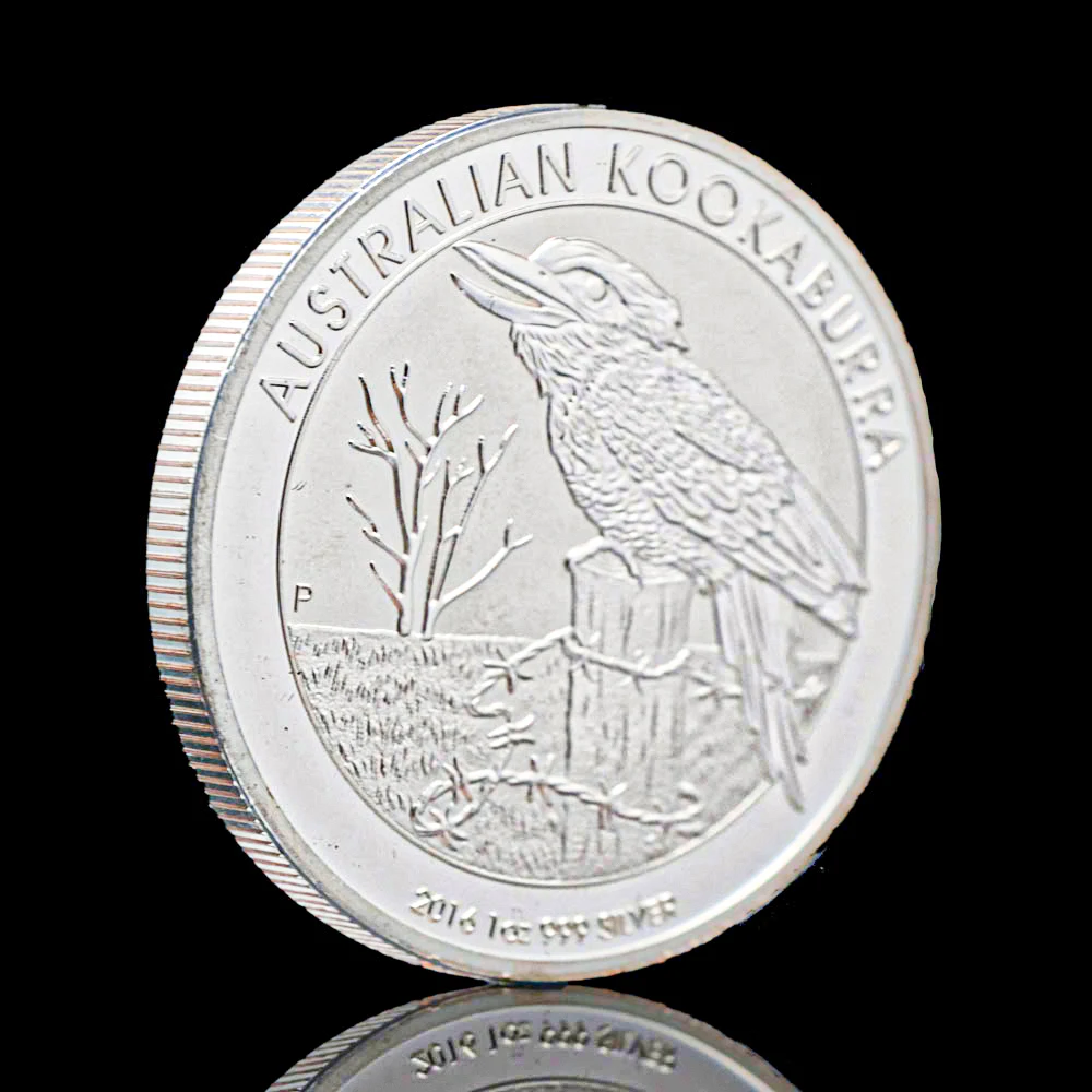 Silver Plated Australian Kookaburra 2016 1oz Elizabeth Ii Queen
