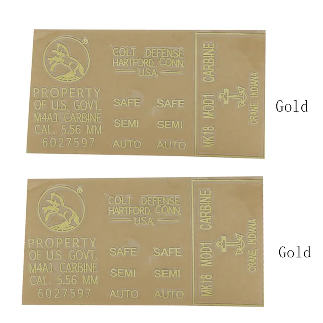 2pcs Gold