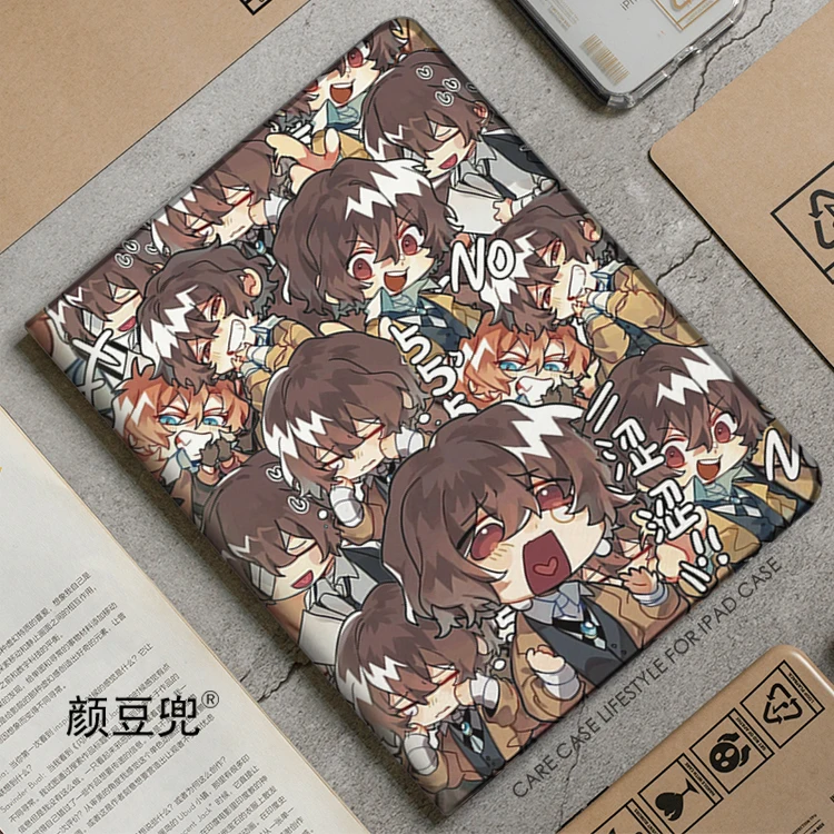 Dazai Osamu Anime Bungo Stray Dogs Per Samsung Galaxy Tab A7 Lite 8.7 2021 Custodia S9 Plus Tri-Fold Stand Cover Galaxy Tab S6 Lite