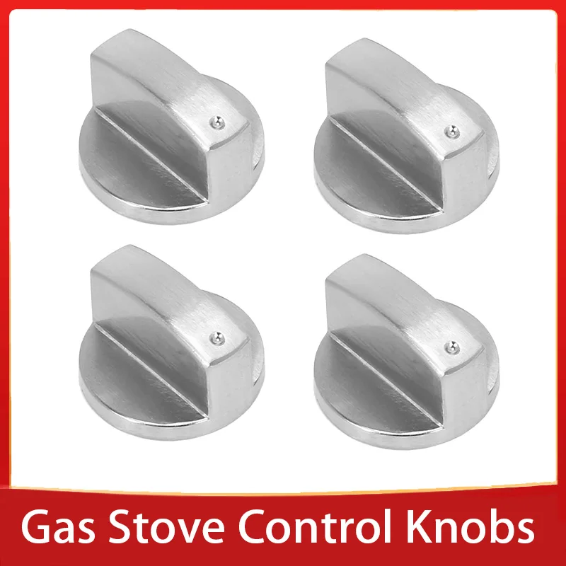 Metal 6mm Universal Gas Stove Control Knobs Adaptors Oven Switch Cooking Surface Control Locks Gas Stove Oven Knobs