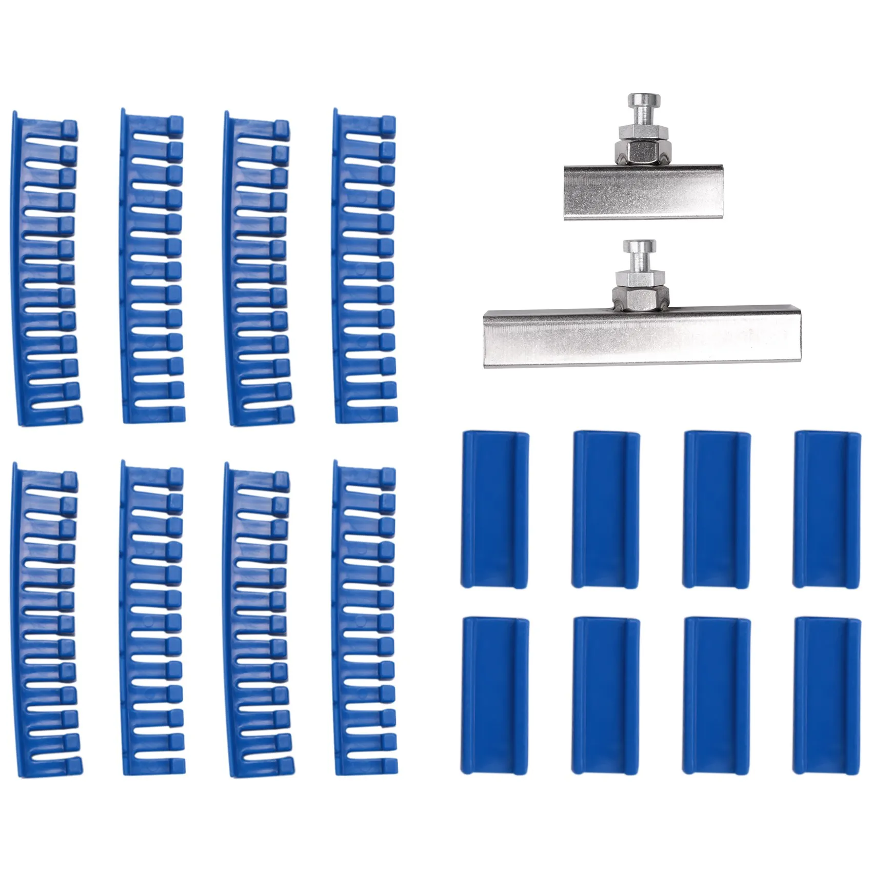 

18X Paintless Dent Removal Puller Tabs Teeth Tools Kit with Glue Sticks for Big Dent Repair of Car Body Hail Damage Blue