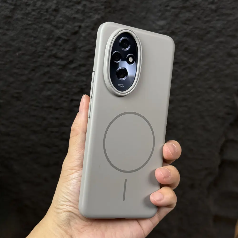 Simple and Soft Magnetic Drop-Proof Case with Skin-Friendly PC Cover