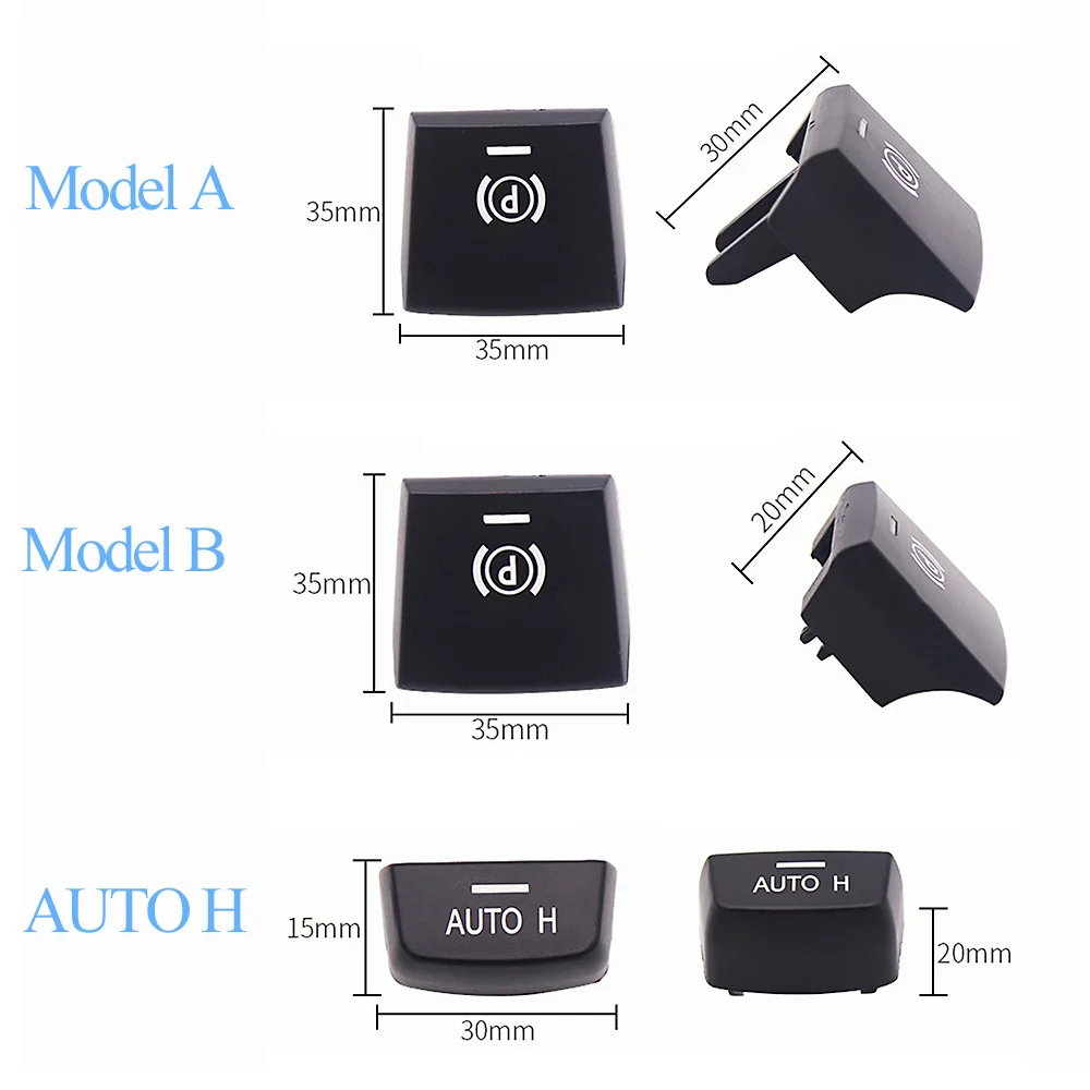 Car Parking Brake Electronic Handbrake P Switch Button Auto H Cover For BMW F01 F02 F07 F10 F12 F15 F16 F18 F25 F26 61319159997 parking brake switch cover