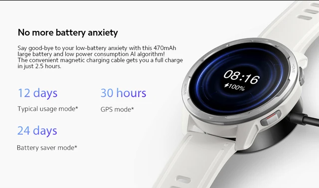 Global Version Xiaomi Watch S1 Active 1.43 AMOLED Display Bluetooth Phone  Calls GPS Mi Smartwatch Blood Oxygen 12 Days Battery