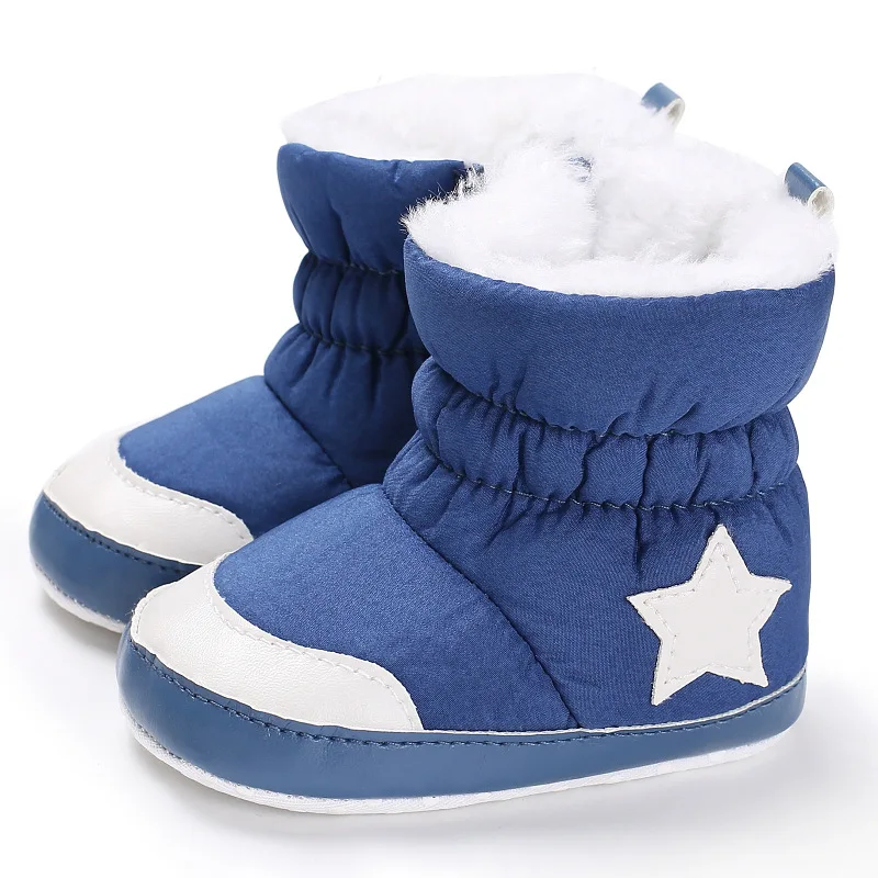 

Winter High Top Cotton Baby Gils Shoes Soft Soled Snow Boots Baby Boys Cotton Boots Walking Shoes Chaussure Bebe Fille for 1 Yea