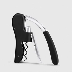 Elegant Multifunctional Wine Opener for Home and Bar Entertainment (Black)