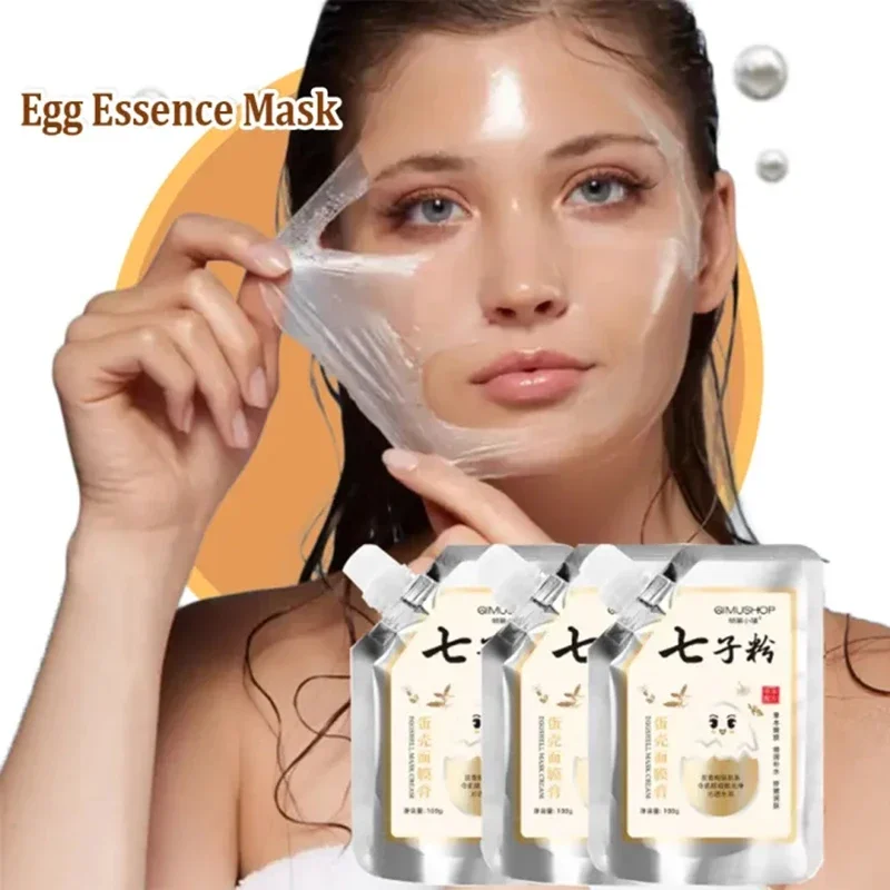 100g Egg Essence Brightening Mask Original Natural Moisturizing Soft Mask Collagen Cream Skin Care Anti-aging Facial Treatment facial mask