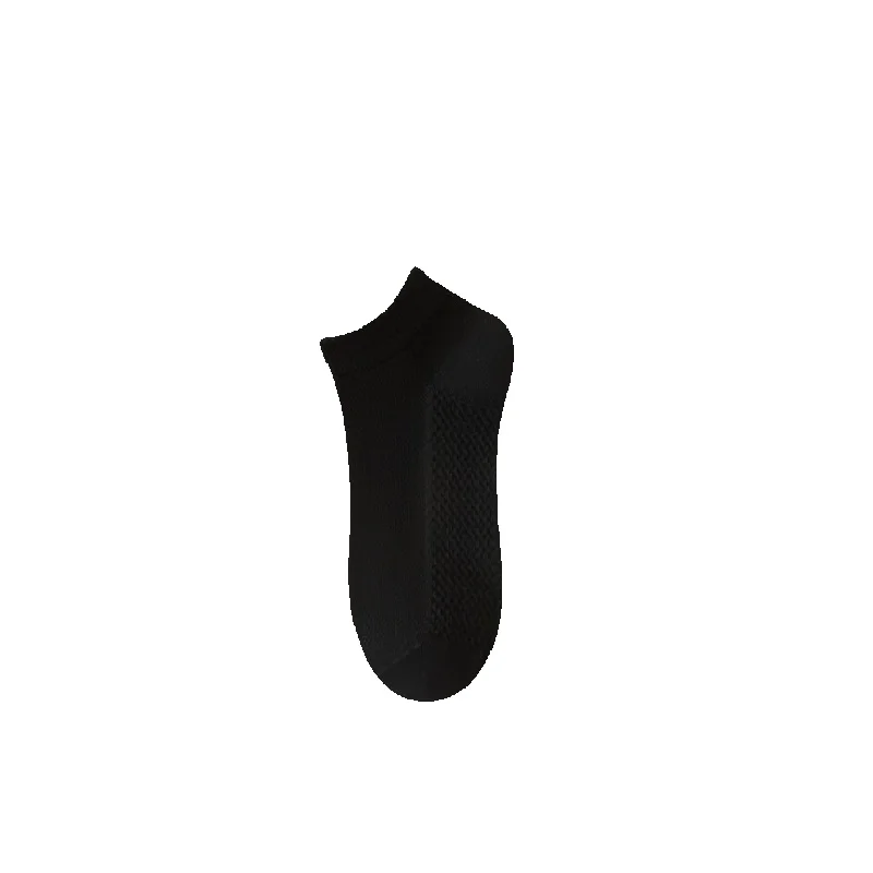 2025e Pure Men Short Spring Thin Mesh Massage Bottom Full Cotton Men's Boat Zhuji Summer Socks_voghion.com