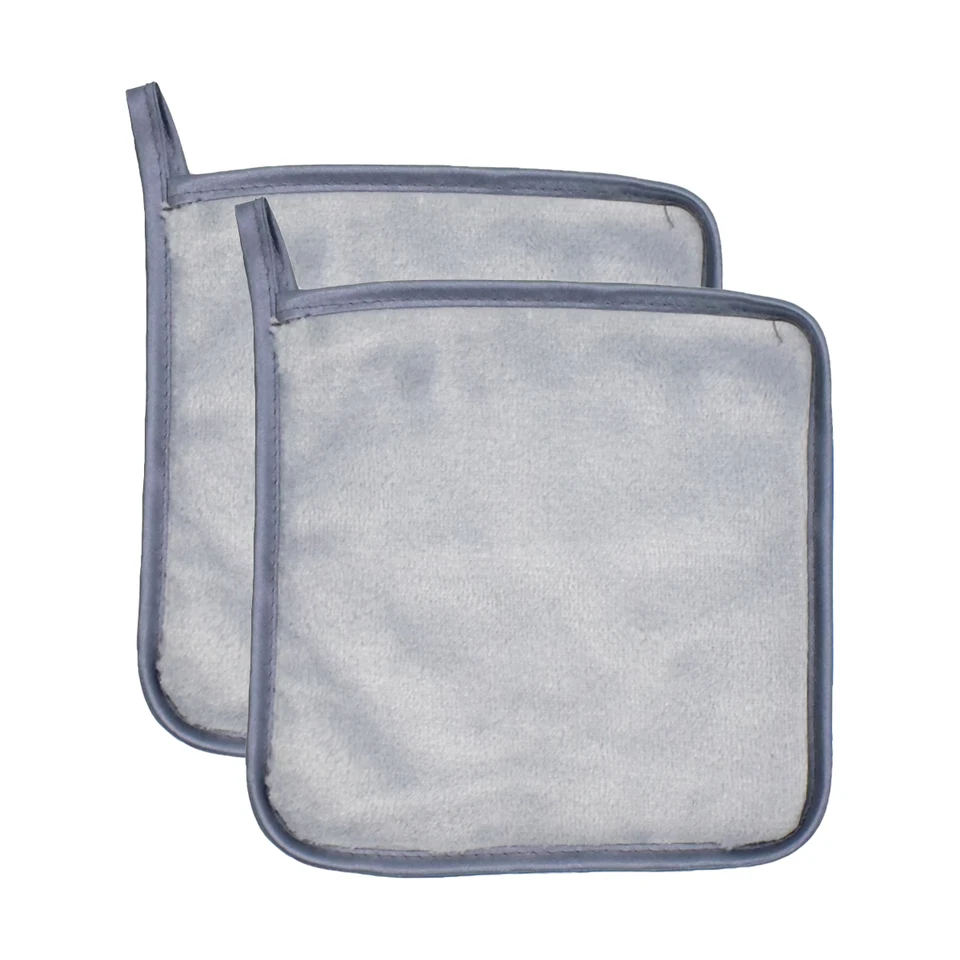 2Pc 15cm Square Makeup Remover Cloth, Makeup Towels Face Washcloth, Makeup Remover Pads Reusable Washable
