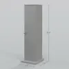 Homcom Toilet Paper Cabinet, Small Bathroom Corner Floor Cabinet with Doors and Shelves, Thin Storage Bathroom Organizer, Gray 3