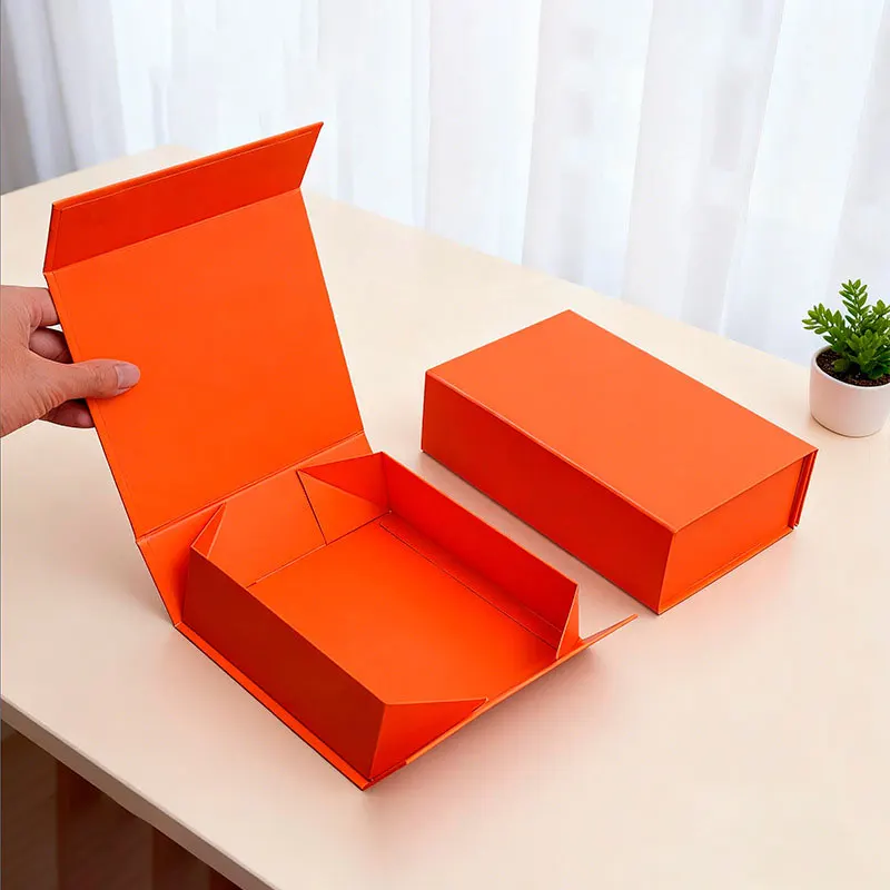 Індивідуальний логотип бренду Розкішна подарункова коробка з магнітною застібкою Штучна паперова упаковка для ювелірних виробів Косметика Одяг Перука RedWine