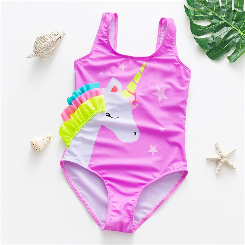 Unicorn Swimsuit Unicorn Girls Swimsuit One-Piece Summer Backless Bathing Suits unicorn swimsuit,one piece swimsuit,children swimsuits,children swimsuit