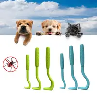 3 Pcs Tick Remover Hook set Flea Remover Tweezer Tick Pull Pet Cat Dog Accessaries Ticks Removal Tools Flea Extractor 1