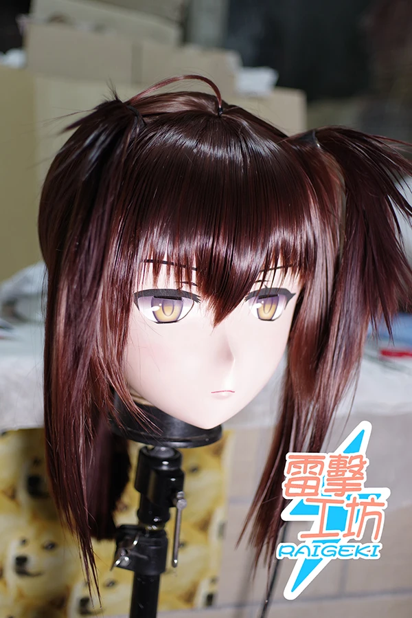 

(LJ-072) Customize Character Female/Girl Resin Kig Full Head With Lock Anime Cosplay Japanese Anime Kigurumi Mask