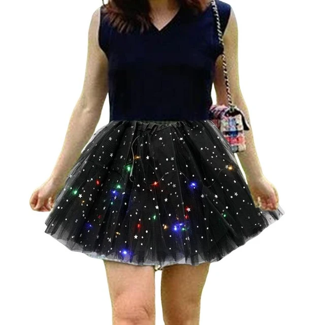 Tenue Led lumineuse Femme : Soutien-Gorge, Boa, Tutu Et Guêtres !