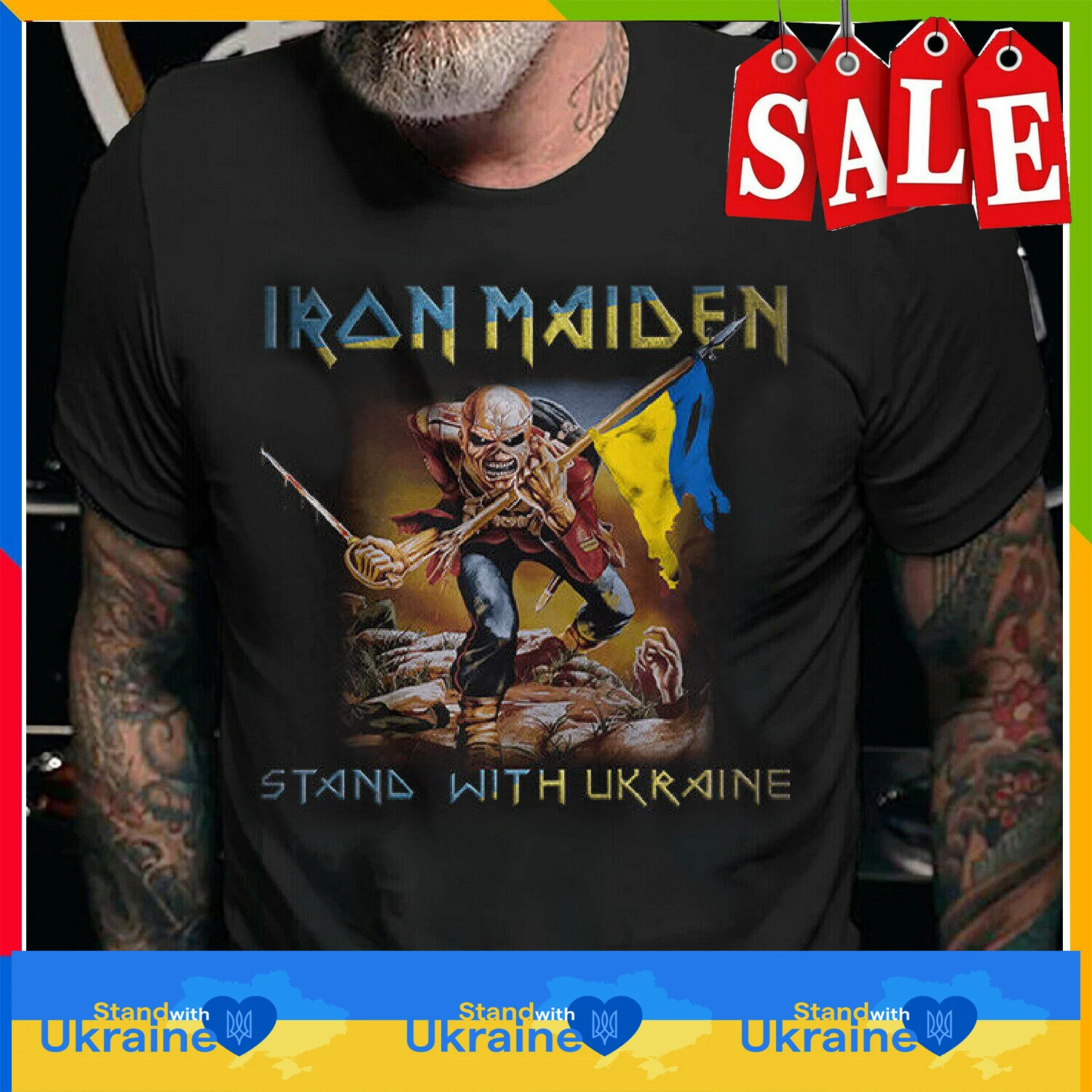 Legacy of The Beast Heavy Metal Rock Pray Tropper Flag T Shirt Cotton Short Sleeve O-Neck Casual Mens
