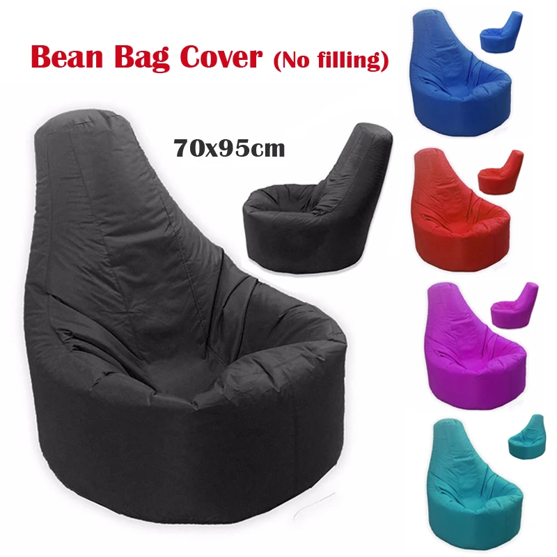 Enipate Adult Large Gamer Soft Lazy Cozy Bean Bag Sofa Cover Oxford Cloth Lounger Sofa Seat Living Room Furniture Without Filler